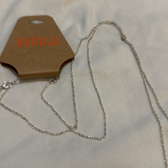 Crystal leaf necklace - Picture 4 of 5